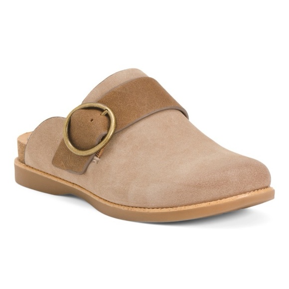 SOFFT Tan Stone Suede Bayla Slip On Comfort Mules Women’s Size 6 - Picture 2 of 5